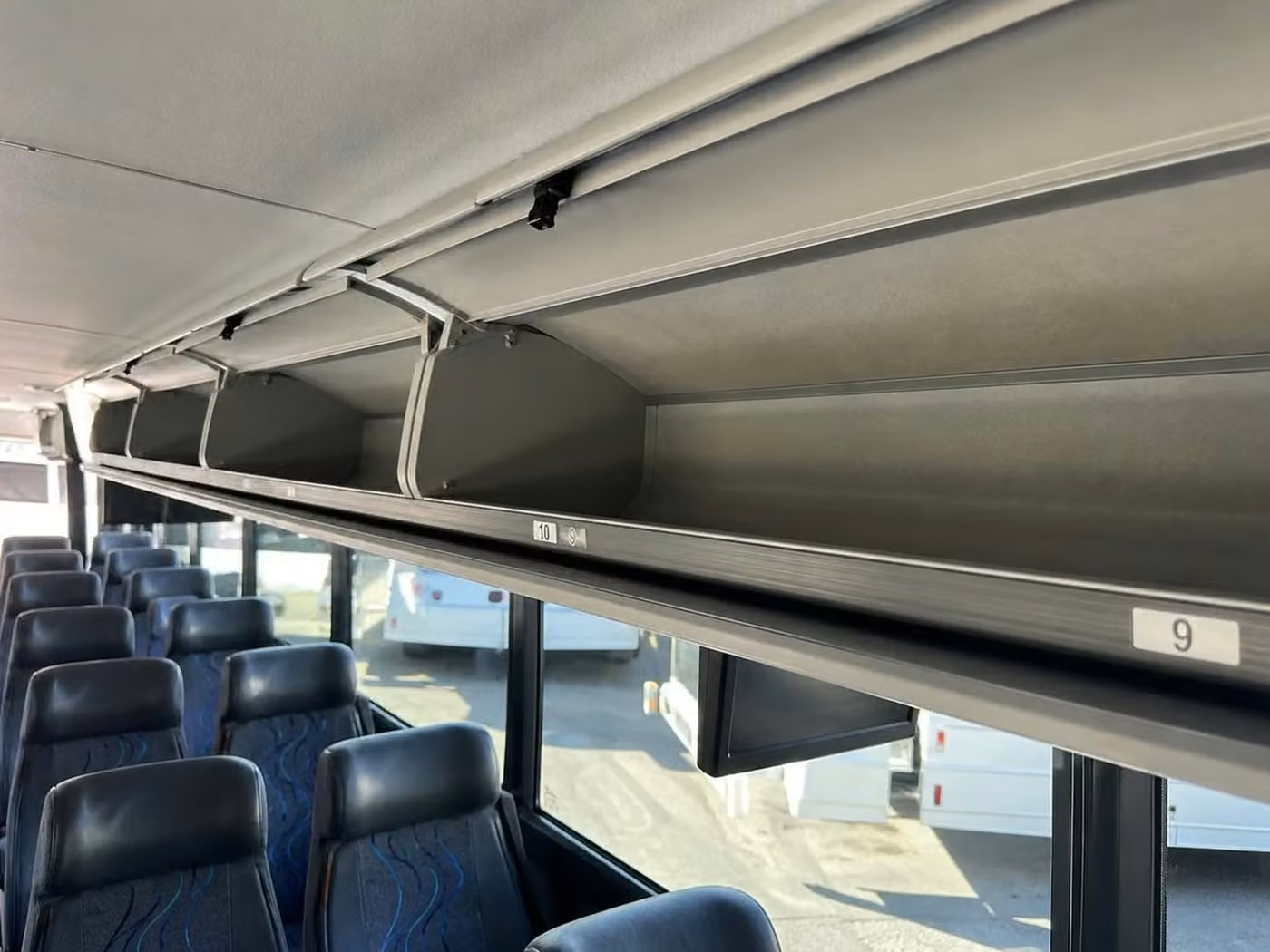 naugatuck 18 passenger minibus overhead storage