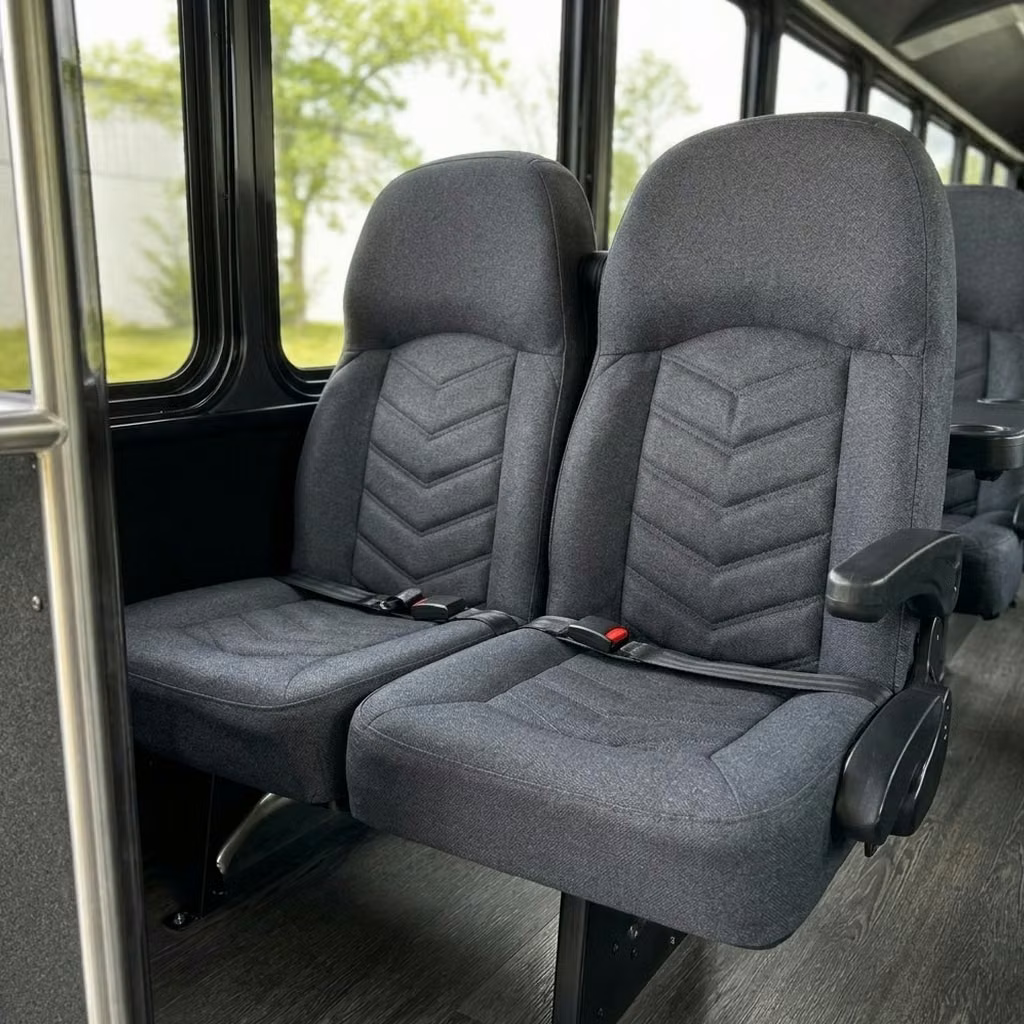naugatuck 25 passenger minibus high back seats