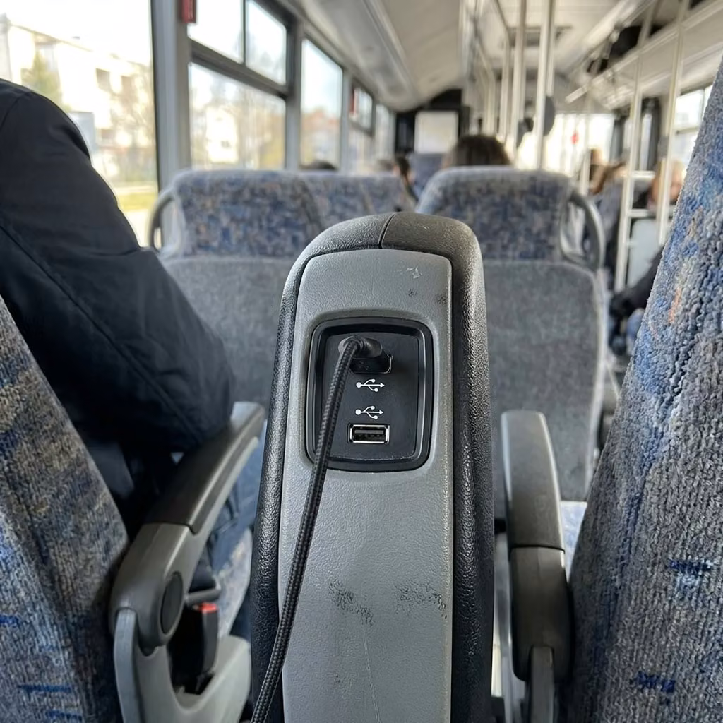 naugatuck 28 passenger minibus usb charging