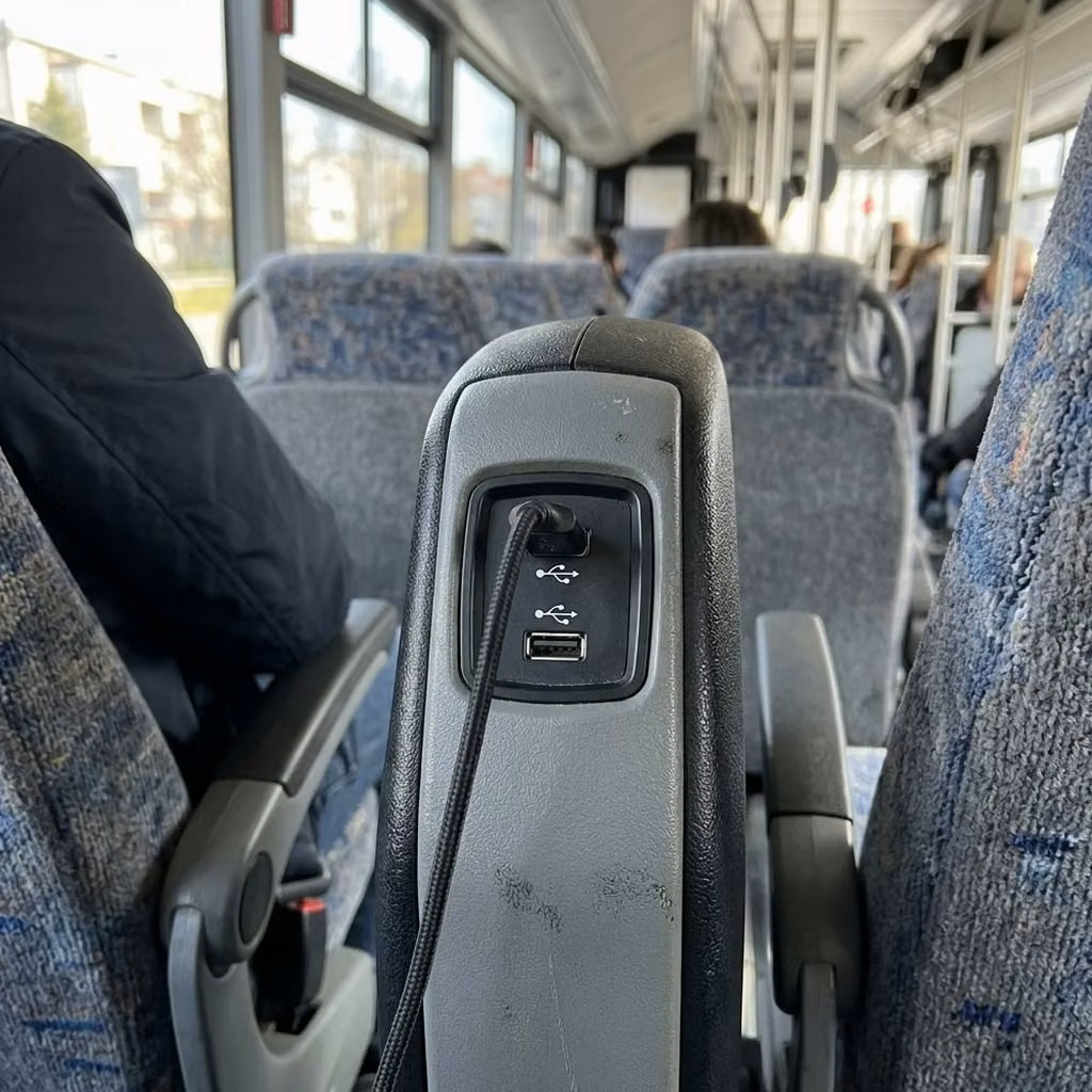 naugatuck 30 passenger minibus usb charging