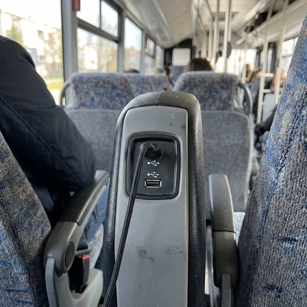 naugatuck 35 passenger minibus usb charging