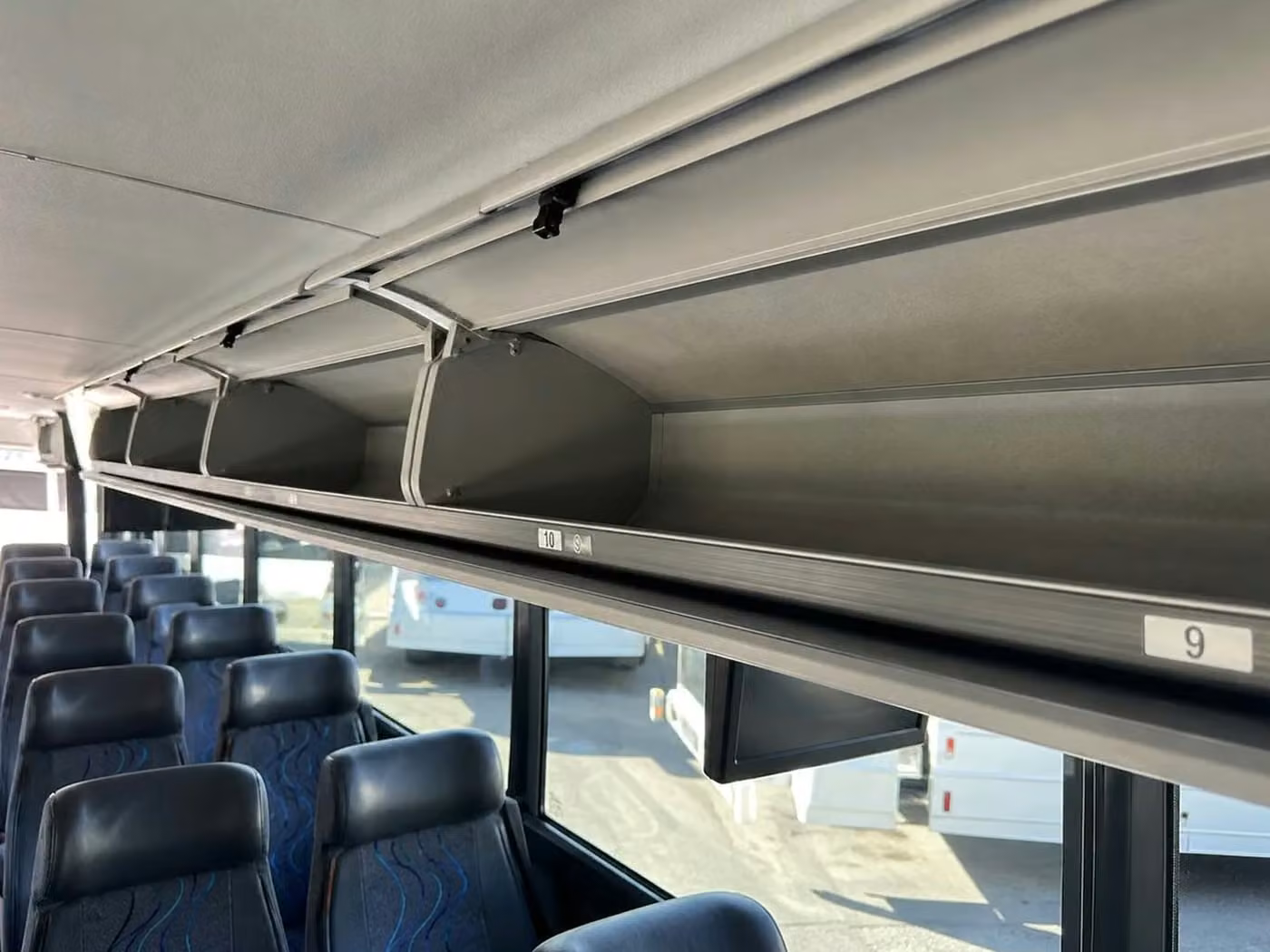 naugatuck charter bus overhead storage