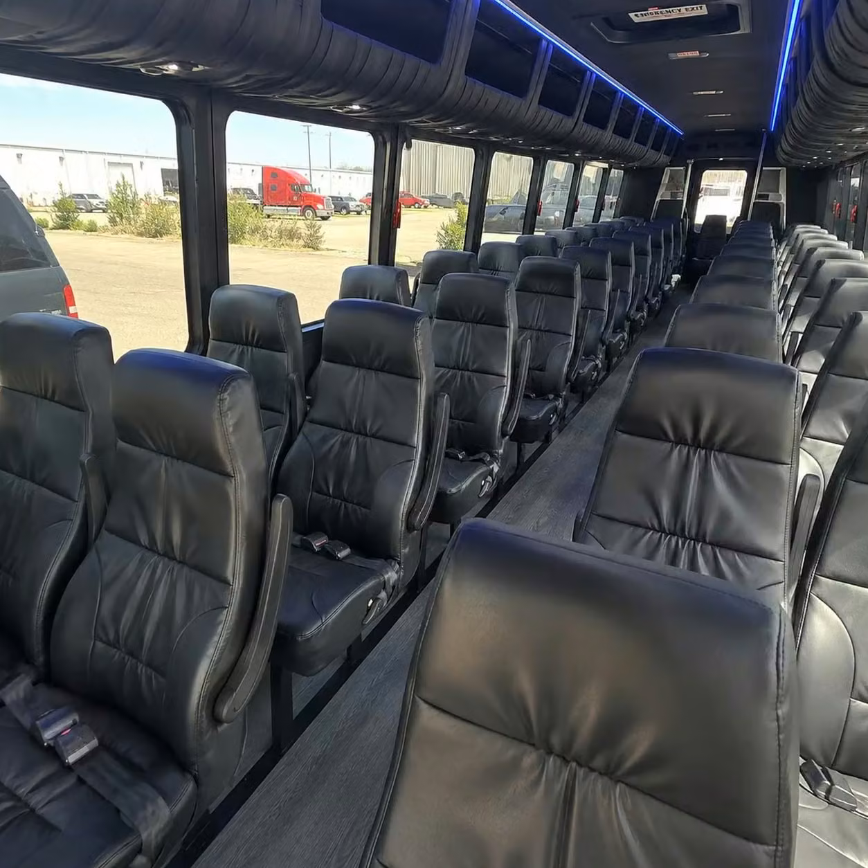 35 passenger minibus inside